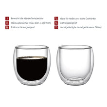 Lade das Bild in den Galerie-Viewer, Thermoglas "Neapel" 310 ml | 2er Set