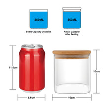 Lade das Bild in den Galerie-Viewer, Vorratsbehälter "Dampier" aus Glas mit Bambusdeckel 550 ml | 3er Set