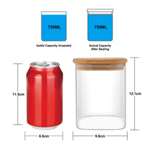 Lade das Bild in den Galerie-Viewer, Vorratsbehälter "Dampier" aus Glas mit Bambusdeckel 750 ml | 3er Set