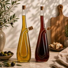 Lade das Bild in den Galerie-Viewer, 2-in-1 Essig- und Ölspender "Viannos" 270 ml + 100 ml | 1er Set