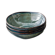Lade das Bild in den Galerie-Viewer, Pastateller Keramik 20 cm – Blau-Grün-Gold Suppenteller Gothenburg– Handbemalt – Bild 2