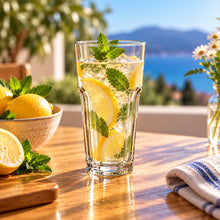 Lade das Bild in den Galerie-Viewer, OONYQ Essential Longdrink 540 ml – bruchsicheres Longdrinkglas aus Tritan mit Zitronenlimonade und Minze