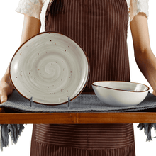 Lade das Bild in den Galerie-Viewer, Keramik Tellerset Potosi Creme“ – Frühstücksteller & Bowls | 8-teiliges Set – Handbemalt – Bild 10