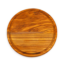 Lade das Bild in den Galerie-Viewer, Servierbrett Kreta aus Olivenholz Ø 25 cm