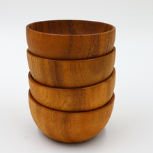 Lade das Bild in den Galerie-Viewer, Akazienschale "Wyandra" aus Akazienholz Ø 12 cm | 4er Set