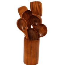 Lade das Bild in den Galerie-Viewer, Kochutensilien Set Calvert aus Teakholz 36 cm