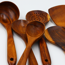 Lade das Bild in den Galerie-Viewer, Kochutensilien Set "Calvert" aus Teakholz 36 cm | 1er Set