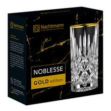 Lade das Bild in den Galerie-Viewer, Longdrinkglas Nachtmann "Noblesse Gold" 375 ml | 2er Set