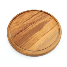 Lade das Bild in den Galerie-Viewer, Servierbrett "Kreta" aus Olivenholz Ø 25 cm | 1er Set