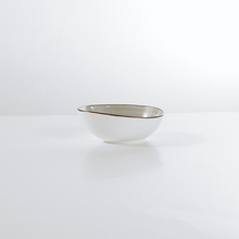 Lade das Bild in den Galerie-Viewer, Salatschüssel Keramik 15 cm – Potosi Creme – Grau - Handbemalt – Bild 3