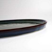 Lade das Bild in den Galerie-Viewer, Speiseteller Gothenburg“ Blau-Grün-Gold Ø 28 cm aus Keramik – Handbemalt – Bild 8