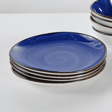 Lade das Bild in den Galerie-Viewer, Vorspeisenteller Keramik 21 cm – Potosi Ocean – Blau - Handbemalt – Bild 9