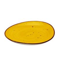Lade das Bild in den Galerie-Viewer, Vorspeisenteller Keramik 21 cm – Potosi Sun – Gelb - Handbemalt – Bild 4