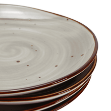 Lade das Bild in den Galerie-Viewer, Vorspeisenteller Keramik 21 cm – Potosi Creme – Grau - Handbemalt – Bild 8