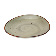 Lade das Bild in den Galerie-Viewer, Seitenansicht Vorspeisenteller „Potosi Creme“ Ø 21 cm – elegantes cremefarbenes Keramik-Design