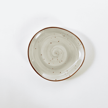 Lade das Bild in den Galerie-Viewer, Vorspeisenteller Keramik 21 cm – Potosi Creme – Grau - Handbemalt – Bild 11