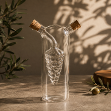 Lade das Bild in den Galerie-Viewer, 2-in-1 Essig- und Ölspender "Toscana" 250 ml + 60 ml | 1er Set
