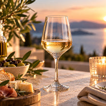Lade das Bild in den Galerie-Viewer, OONYQ Crystal Wine 450 ml – bruchsicheres Weinglas aus Tritan mit Weißwein zu Antipasti
