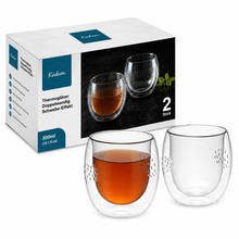 Lade das Bild in den Galerie-Viewer, Verpackung des Kadum Thermoglas Nizza 2er-Set mit zwei doppelwandigen Gläsern à 300 ml
